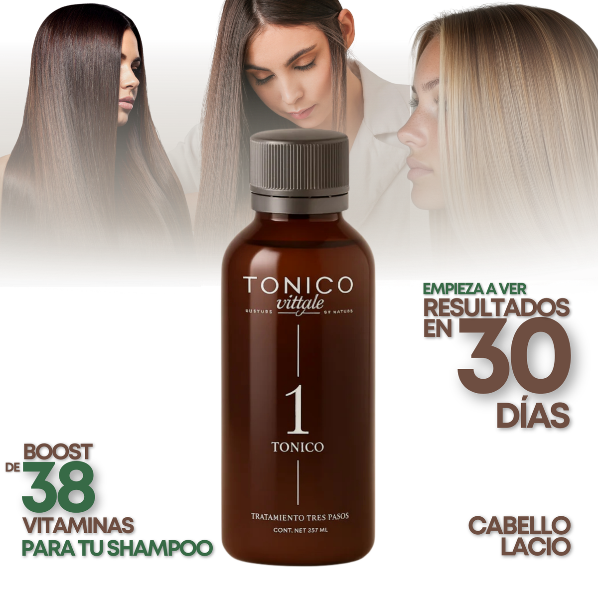 Tónico Capilar para Mezclar con Shampoo | Estimula el Crecimiento y Fortalece el Folículo (75 ml)