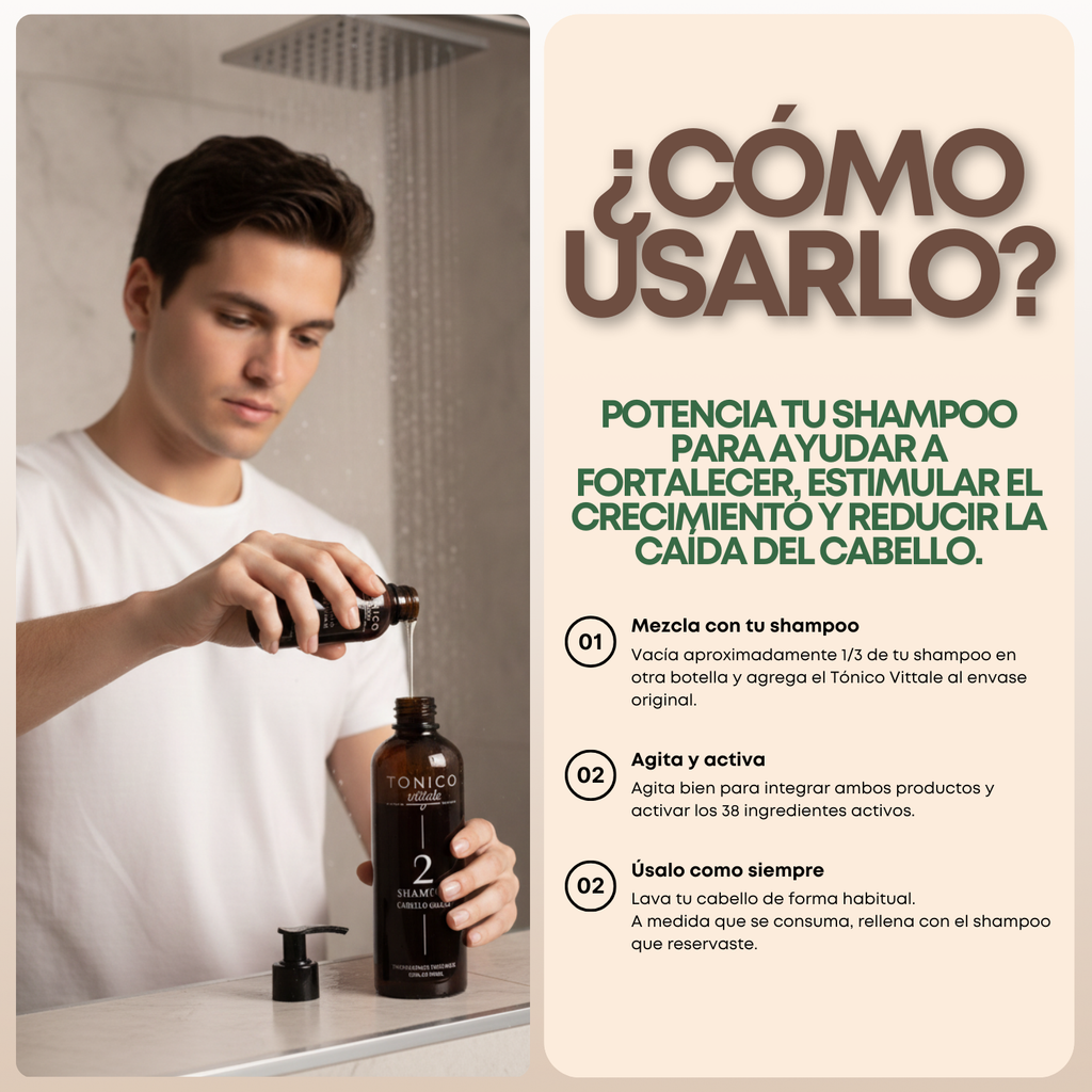 Tónico Capilar Vittale — Paso 1
