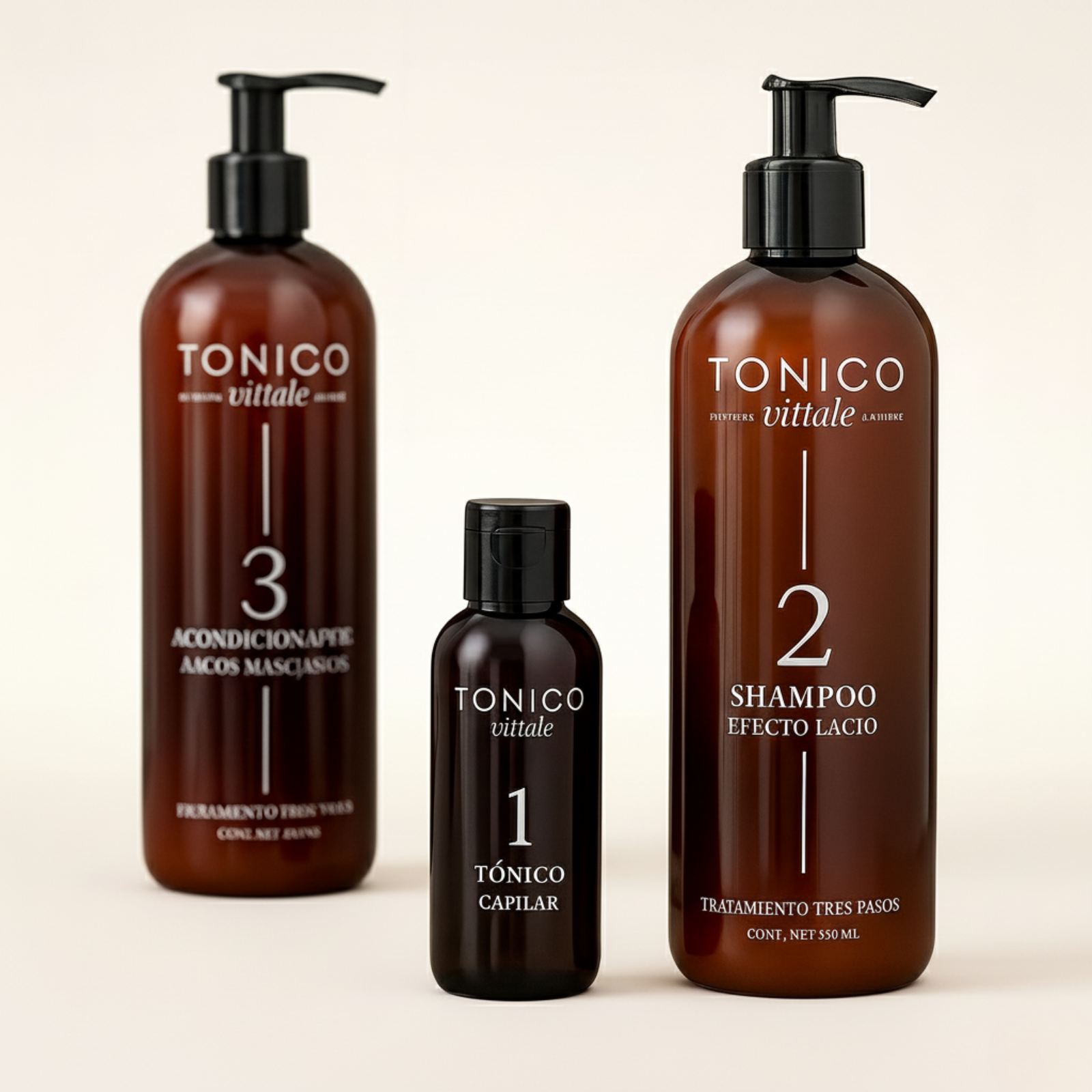 Kit Crecimiento 3 Pasos Para Cabello Lacio